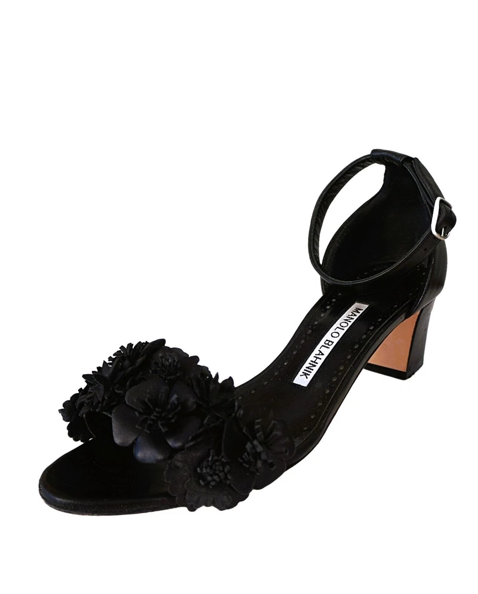Sangle à Enfiler Plate Manolo Blahnik Bleu Daim - Pointure 10-40 - Neuf (quelques Marques Sur Semelle)
