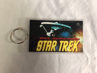 1992 Star Trek Space The Final Frontier Live Long Prosper Lanyard Key  Ring
