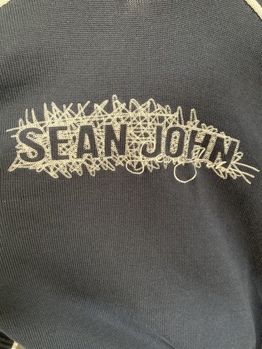Sean John Men's Navy Blue Long Sleeved Pullover Sweater Size XXL - Picture 3 of 10