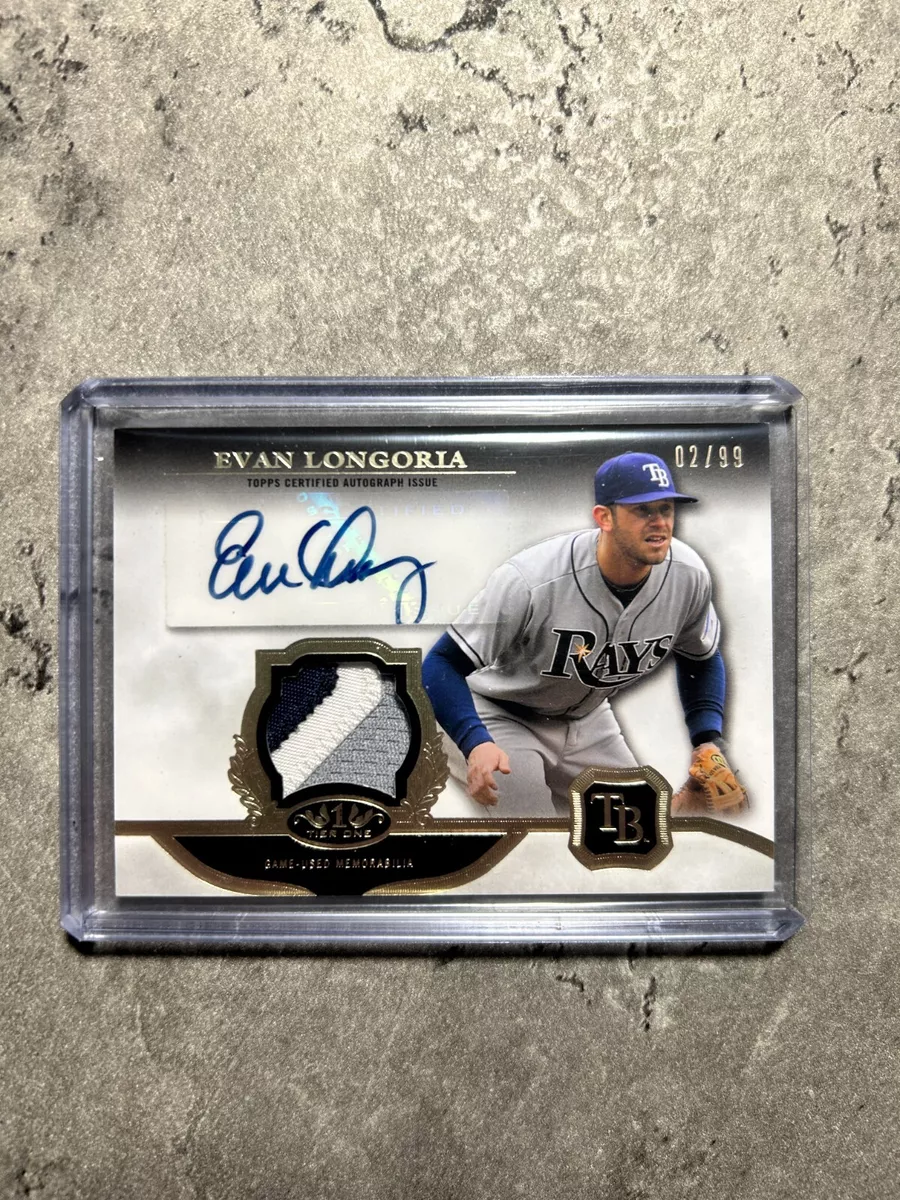Evan Longoria Autographed Baseball Sports Trading Cards