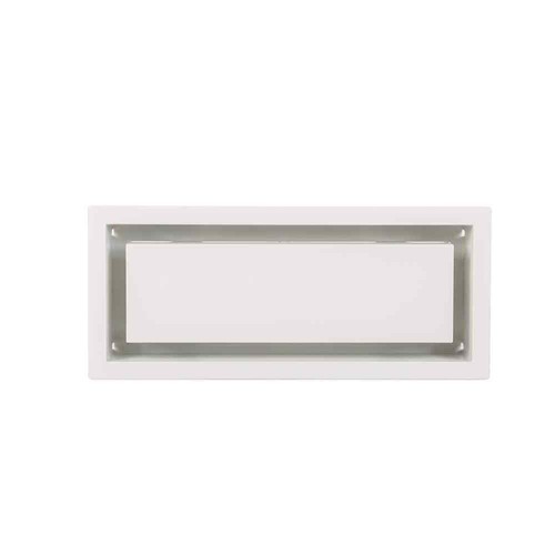 Framed Wall Vent (Lite) 6 in. x 10 in. White