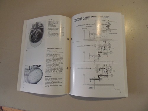 12.1969 Motor Sachs 50/2 MLC 50/AMLC (Mofa 25) manual de taller (cuaderno). - Imagen 10 de 11