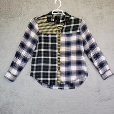 Rails Flannel Shirt Women’s Extra Small Patchwork Plaid Button Up Long Sleeve