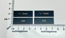 Nakamichi ST-7 Tuner Function Button Labels Custom Made Full Set