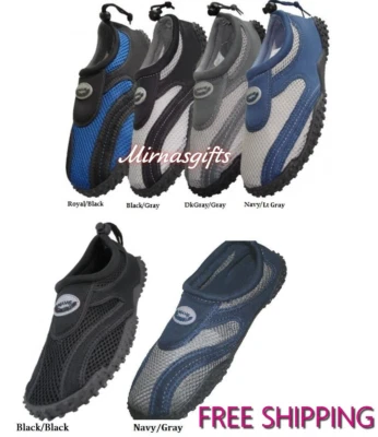 MULTIPLE MANUFACTURERS Mens Water Shoes Aqua Socks Pool Beach Swim 7 8 9 10 11 12 13