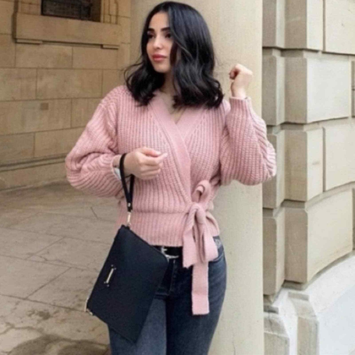 Belted Cardigan Knit Wrap Cardigan Zara Wool Zara Kaschmir - Main Image