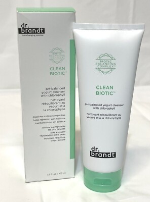Dr. Brandt CLEAN BIOTIC PH-Balanced Yogurt Cleanser w/Chlorophyll 3.5oz