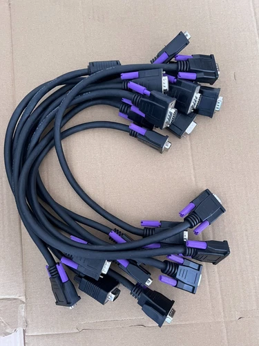 ** 10X ** Short VGA / SVGA 15 Pin Cable  PC Computer Monitor Cable Male to Male