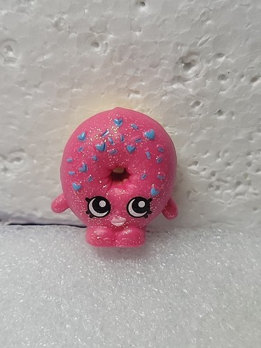 Shopkins D'LISH DONUT 1-042 Brown & Pink GLITTER Ultra Rare Season 1 VHTF