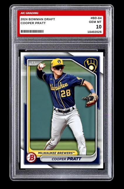 2024 Bowman Cooper Pratt Draft Rookie Card #BD-84 Mint Gem Graded 10