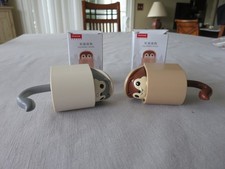 Lot of Two (2) (Brown and Gray) Anya Squirrel Hooks, New