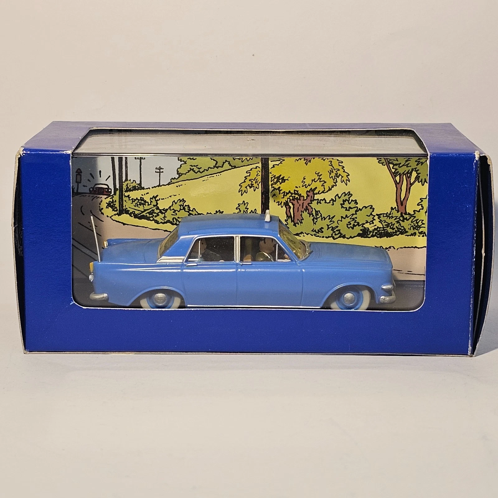 Voiture Miniature Tintin Le taxi bleu de Lîle Noire 1960