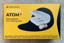 Audien ATOM 2 Wireless Rechargeable OTC Hearing Aids CBS Deals purchase COMPLETE