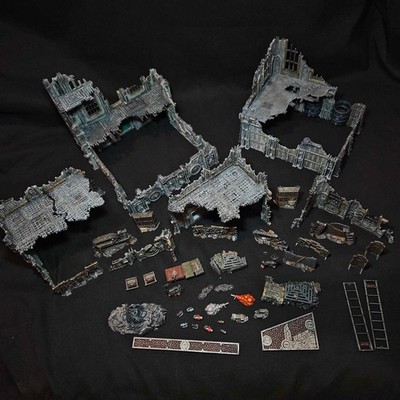 Warhammer 40K Kill Team Hivestorm Volkus Gelände & Zubehör bemalt