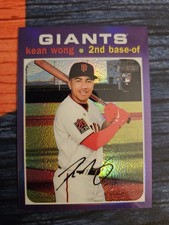 2020 Topps Heritage High Number - Kean Wong #THC-541 Purple Chrome RC