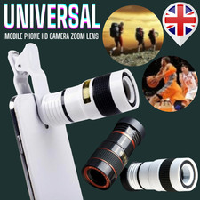 UNIVERSAL MOBILE PHONE HD CAMERA ZOOM LENS CLIP ON MONOCULAR TELESCOPE TELEPHOTO