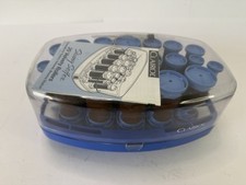 Clairol Swing Setter 20 Velvet 8 Jumbo Hot Rollers Curlers 19 Clips Model VH 20