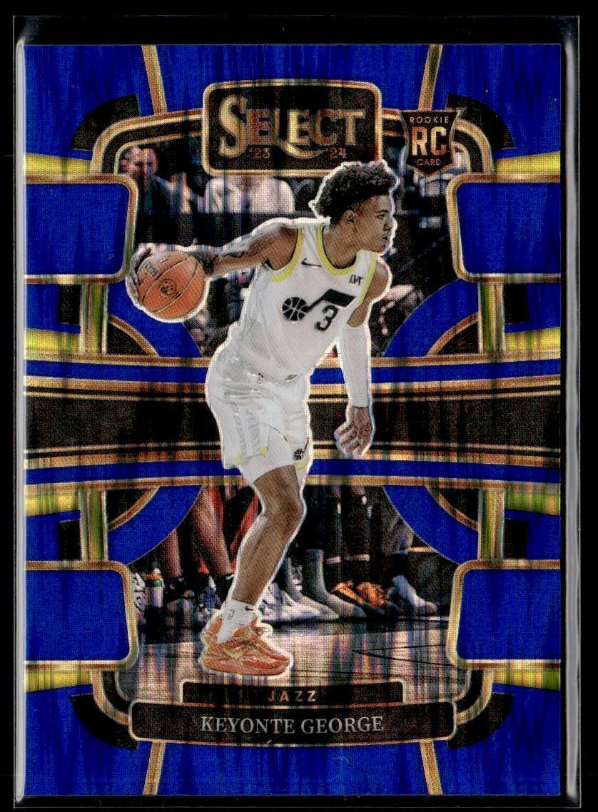 2023-24 Panini Select Blue Prizm Tectonic Keyonte George RC 84/99 Utah Jazz #75