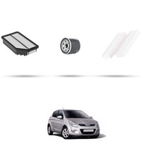 Hoffcar Wartungsset - 3 Filter FüR Hyundai I20 1.4 74KW Ab 2009