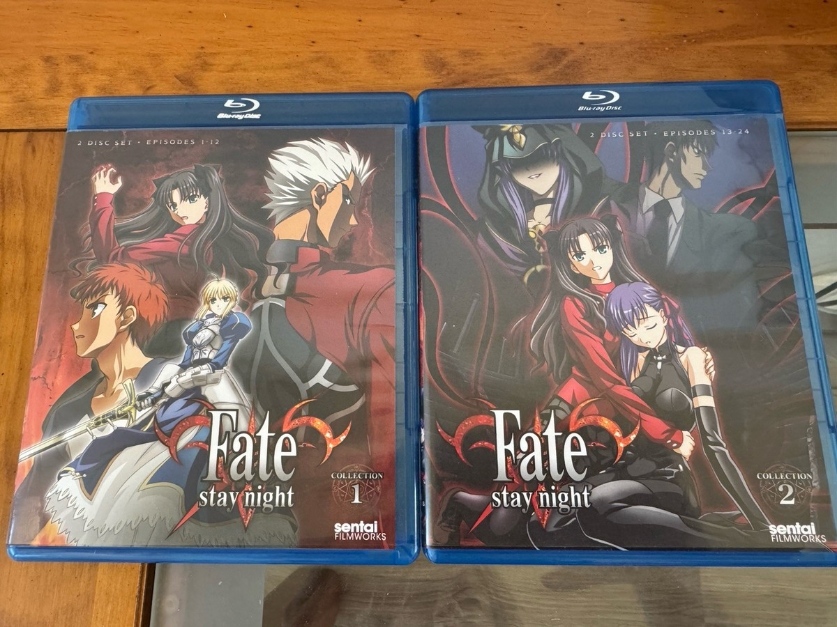 Fate Stay Night Blu-ray Disc Sentai Collection 1+2 Complete Set VG