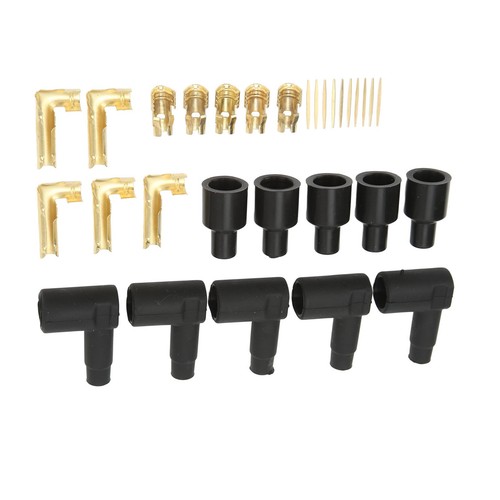 New 30PCS Spark Plug Coil Wire Boot Black Rubber Material Terminal Kit Fits For - Picture 11 of 23