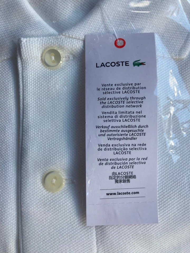Polo Lacoste X Novak Djokovic US Open 2025 The GOAT M Blanco PH7561-51 Nuevo Foto 2 de 4