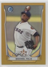 2014 Bowman Draft Top Prospects Chrome Gold Refractor 16/50 Michael Feliz 2r7