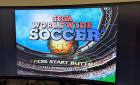 Sega Worldwide Soccer 97 Complete in Box and Tested for PAL Sega Saturn