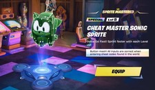 CHEAT MASTER SONIC SPRITE - MAX LEVEL 5 - VERY RARE