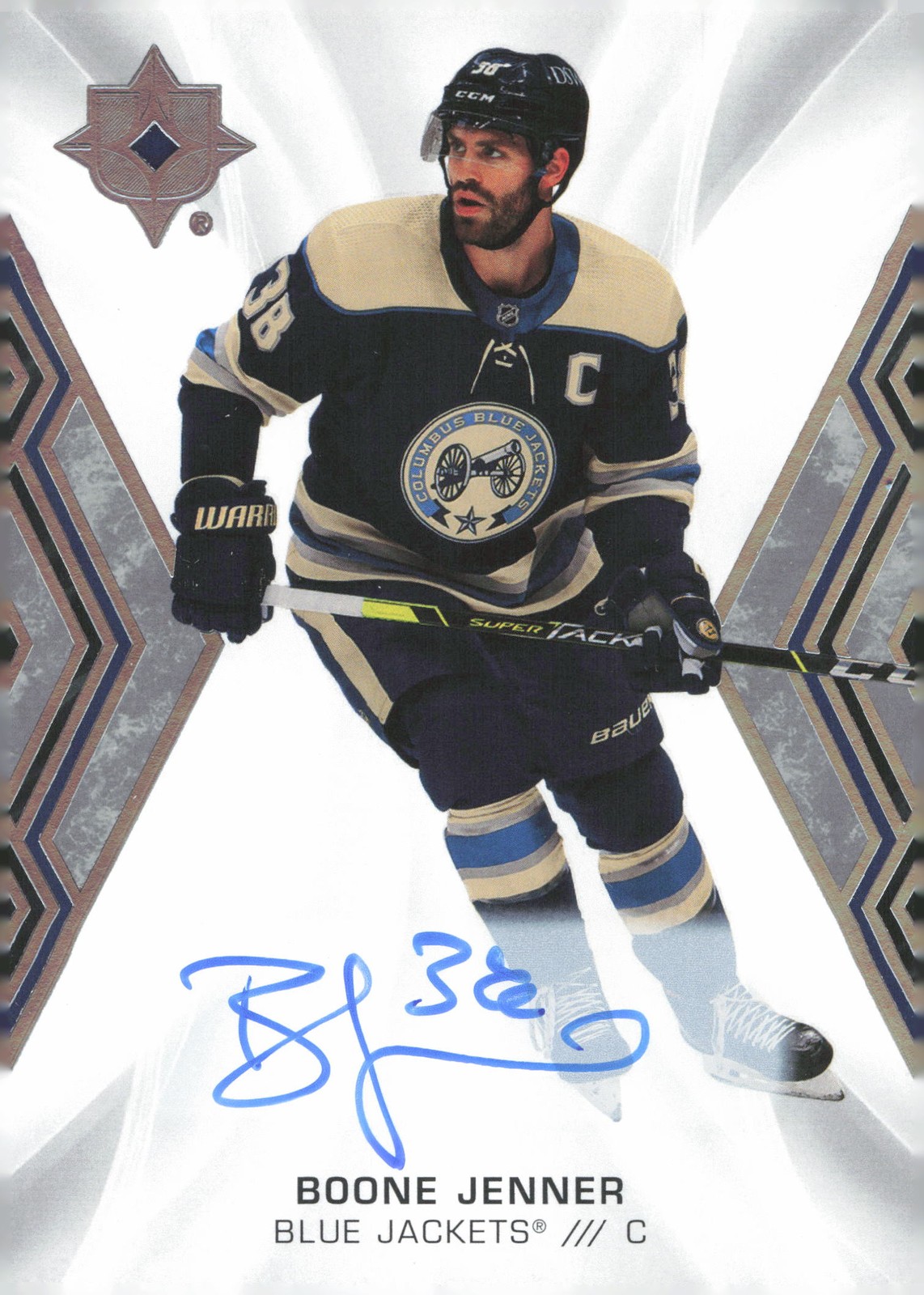 2021-22 Upper Deck Ultimate Collection Boone Jenner Autographs #18 AU