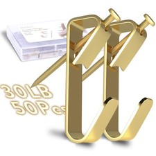 Picture Hangers, Picture Hooks for Hanging Pictures 30LB Frame Hooks Picture ...