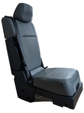 2017-2025 Ford F-250-600 Super Duty Vinyl Jump Seat Center Console Slate Gray 2017-2025 Ford F-250-600 Super Duty Vinyl Jump Seat Center Console Slate Gray