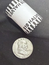 90% SILVER Franklin Half Dollar + Sealed Bank Roll Clad 50¢, 21 Mixed US Coins!