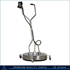 24" Pressure Washer Surface Cleaner with Handle & 4 Spinner Wheels 8 GPM
