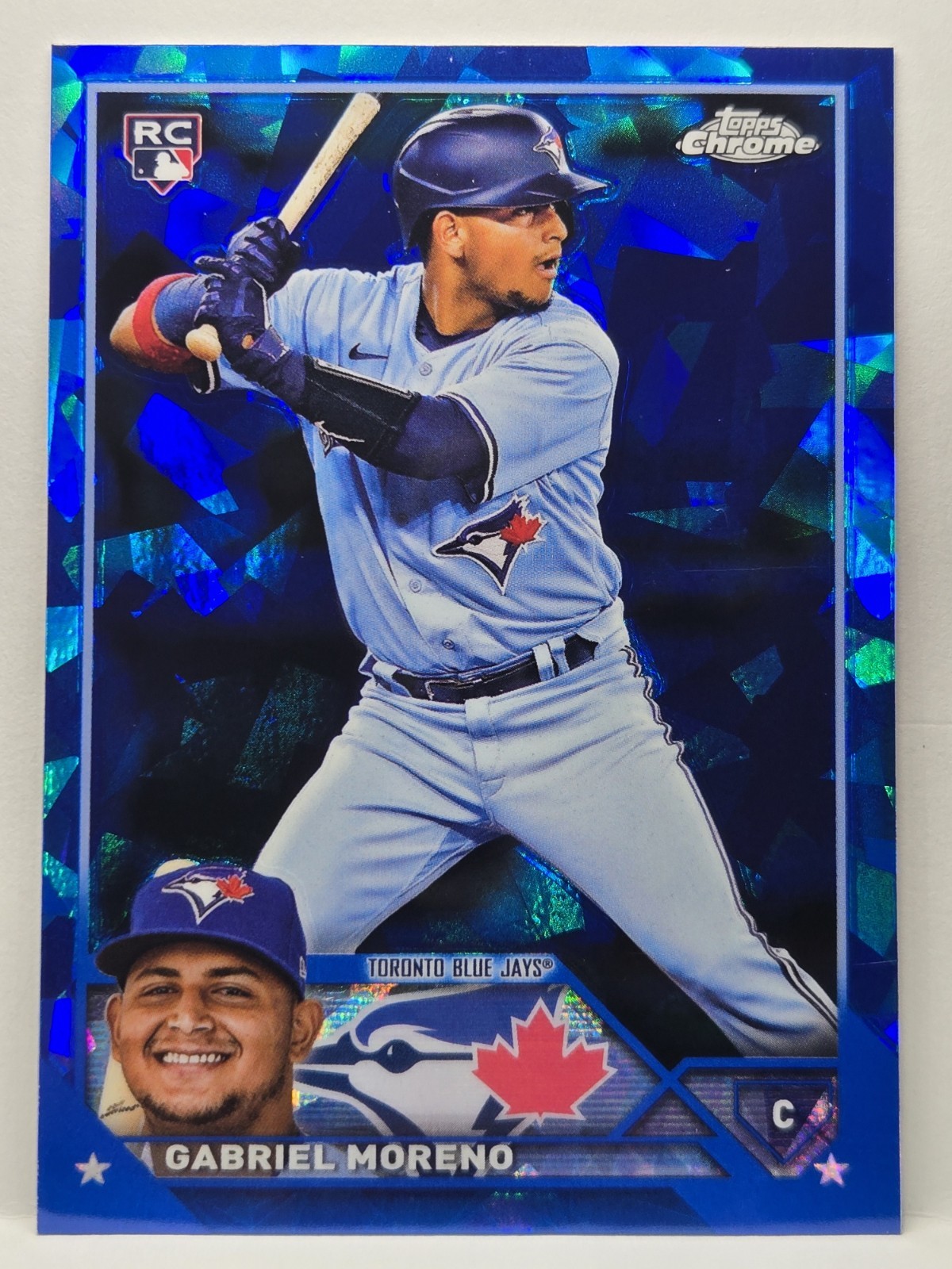 GABRIEL MORENO 2023 Topps Chrome Sapphire Rookie #169 Toronto Blue Jays
