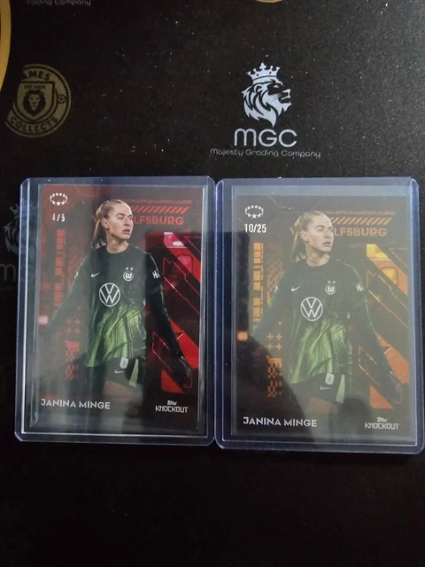 2025-26 Topps Knockout Uefa Women's Champions League - Janina Minge Red /5 & /25