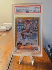 2023 Topps Chrome - Rookie Autographs Grayson Rodriguez Gold Wave Refractor /50