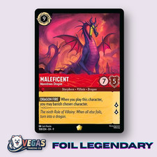 Maleficent Monstrous Dragon 108/204 Foil Legendary Fabled NM Disney Lorcana