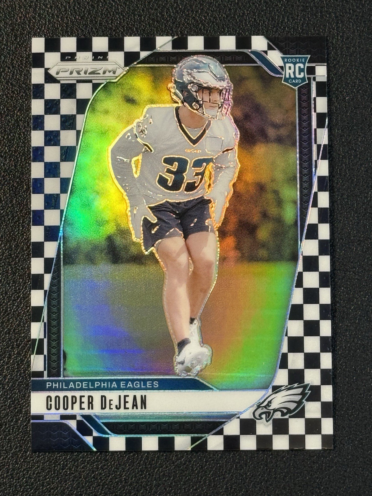 2024 Panini Prizm - Rookies Cooper DeJean #321 Black & White Checker Prizm (RC)