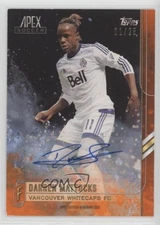 2015 Topps Apex Orange Auto /25 Darren Mattocks #26 Auto