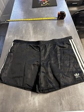 vintage adidas originals shiny sprinter shorts XL Black Yugoslavia 