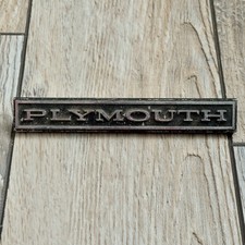 Oem Vintage Plymouth 6 Plastic Badge Emblem Nameplate 367-2624 Read
