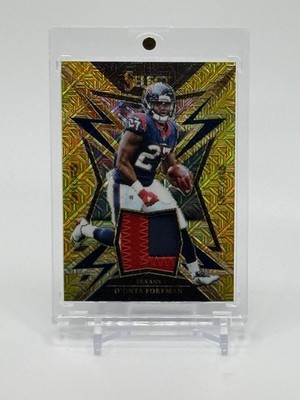 2017 Panini Select D'ONTA FOREMAN Gold Mojo Sparks Prime Patch #3/10 - TEXANS