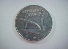 Italy 1973 10 Lire Italian Republic 10 Lire (Olive branch / Plow) Coin