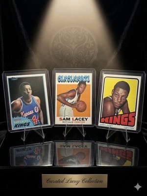 1971-1973 Topps Sam Lacey Vintage Basketball Card 3-Card Lot Rookie - EX+ 