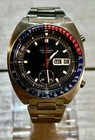 Vintage Seiko 6139-6002 Blue Pogue Vintage Automatic Chronograph October 1976