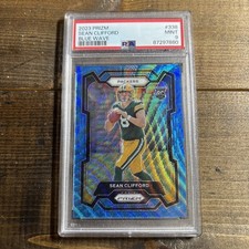 2023 Panini Prizm Rookies Blue Wave  /199 Sean Clifford #338 PSA 9 MINT