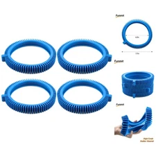 Durable 4-Pack Blue Tires for Hayward Pool Cleaners, Perfect Fit & Easy Change
