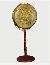 Replogle Commander II Floor Globe, Antique 16"
