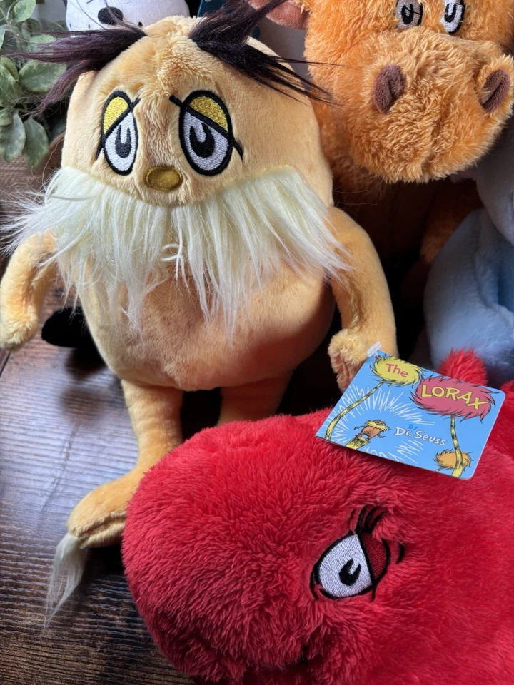 Kohl's Cares Dr. Seuss 批量 6 个角色 毛绒填充动物 10-15 英寸 全新带标签 — 第 3/4 张图片